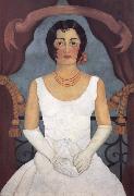 Frida Kahlo Portrait of a Woman in White oil painting